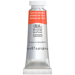 Tube de 14 ml d'aquarelle professionnelle Winsor & Newton - orange de field
