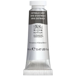 Tube de 14 ml d'aquarelle professionnelle Winsor & Newton - gris d'ostwald