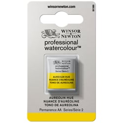 Demi godet d'aquarelle professionnelle Winsor & Newton - nuance aureoline