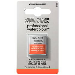 Demi godet d'aquarelle professionnelle Winsor & Newton - orange de field
