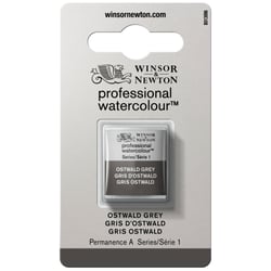 Demi godet d'aquarelle professionnelle Winsor & Newton - gris d'ostwald