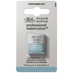 Demi godet d'aquarelle professionnelle Winsor & Newton - cendre ultramarine