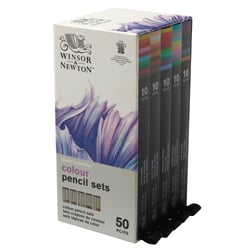 Lot de 50 crayons de couleur - Winstor & Newton - Couleurs assorties - Studio Collection
