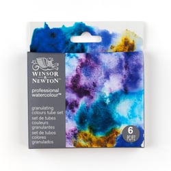 Lot de 6 tubes de 5ml d'aquarelle professionnelle Winsor & Newton - Granulation