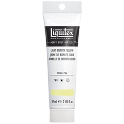 Tube 59 ml de peinture acrylique Liquitex Heavy Body série 1 - Jaune de bismuth clair - Extra-fine