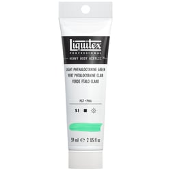 Tube 59 ml de peinture acrylique Liquitex Heavy Body série 1 - Vert phtalo clair - Extra-fine