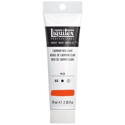 Tube 59 ml de peinture acrylique Liquitex Heavy Body série 5 - Rouge de cadmium - Extra-fine