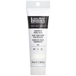 Tube 59 ml de peinture acrylique Liquitex Heavy Body série 1 - Blanc transparent - Extra-fine