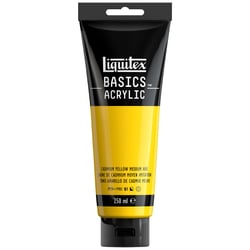 Tube 250 ml de peinture acrylique Liquitex - Basics - Jaune cadmium moyen imit