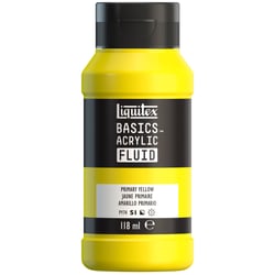 Peinture acrylique - Basic Acrylic Fluid - Liquitex - 118 mL - Jaune primaire - 410