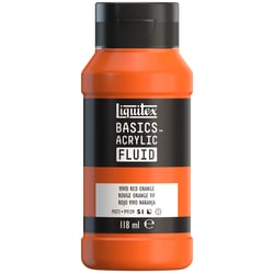 Peinture acrylique - Basic Acrylic Fluid - Liquitex - 118 mL - Rouge orangé vif - 620