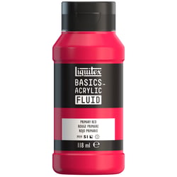 Peinture acrylique - Basic Acrylic Fluid - Liquitex - 118 mL - Rouge primaire - 415