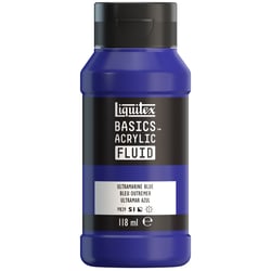 Peinture acrylique - Basic Acrylic Fluid - Liquitex - 118 mL - Bleu outremer - 380