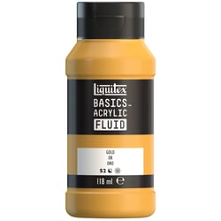 Peinture acrylique - Basic Acrylic Fluid - Liquitex - 118 mL - Or - 051