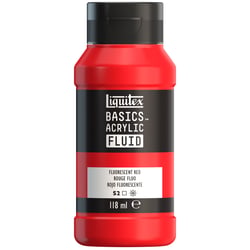 Peinture acrylique - Basic Acrylic Fluid - Liquitex - 118 mL - Rouge fluorescent - 983