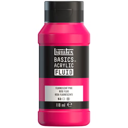 Peinture acrylique - Basic Acrylic Fluid - Liquitex - 118 mL - Rose Fluorescent - 987