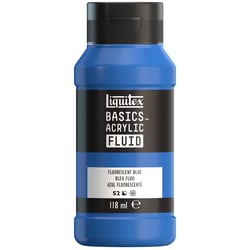 Peinture acrylique - Basic Acrylic Fluid - Liquitex - 118 mL - Bleu fluorescent - 984