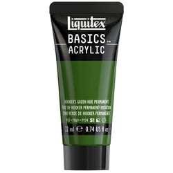 Tube de peinture acyrlique 22 ml Liquitex - Basics Acrylic - vert de hooker permanent imitation