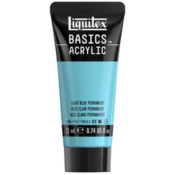 Tube de peinture acyrlique 22 ml Liquitex - Basics Acrylic - bleu clair permanent
