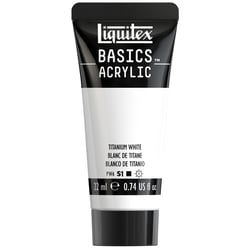 Tube de peinture acyrlique 22 ml Liquitex - Basics Acrylic - blanc de titane
