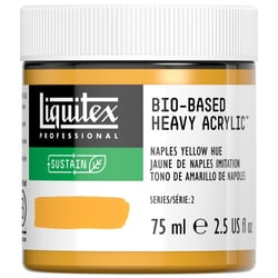 Pot 75 ml de peinture acrylique Liquitex - Bio-based Heavy Acrylic - Jaune Naples Imitation