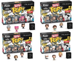 Assortiment de 4 figurines Funko POP! - Bitty Pop Friends - Modèles aléatoires - Vendu à l'unité