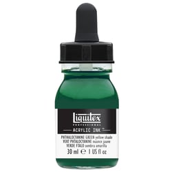 Encre Acrylic Ink Liquitex - Vert Phtalo Nuance Jaune - 30ml