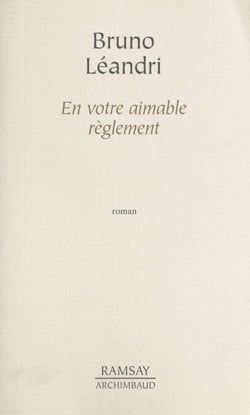 En votre aimable règlement