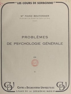 Problèmes de psychologie générale