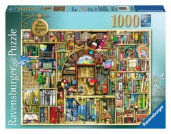 Anatolian Puzzle 1000 Teile – Motiv „Bibliothek Der Bücher“, Für Erwachsene, Mit Boxständer