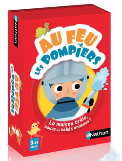 Jeu de cartes au feu pompiers - Jeu de société enfant - Nathan