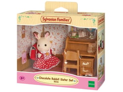 La fille Lapin Chocolat et bureau - Sylvanian Families - 5016