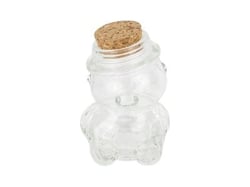 Contenant ourson en verre - 8 x 6 cm