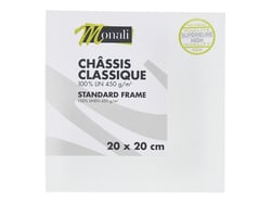 Châssis - toile 100% lin Monali - 20 x 20 cm