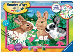Ravensburger - Numéro d'art - Lapins dans le pré