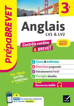 Prépabrevet - Anglais 3e - Brevet 2027 - cours, méthodes &amp; entraînement