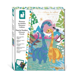 Les Ateliers du Calme - Peinture au Numéro Dinosaures - Kit Créatif Enfant - Apprentissage Motricité Fine et Concentration