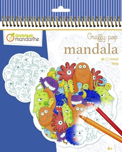 Graffy Mandala Monstres - Avenue Mandarine
