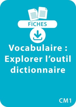 Vocabulaire CM1 : Explorer l'outil dictionnaire - Un lot de 7 fiches recto/verso