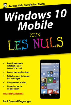 Windows 10 Mobile poche pour les Nuls