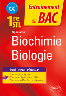 Spécialité Biochimie-biologie - 1re STL - Contrôle continu
