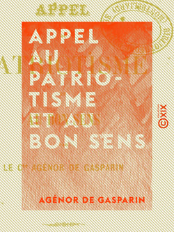 Appel au patriotisme et au bon sens