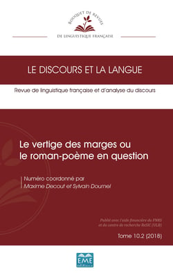 Le vertige des marges ou le roman-poème en question - 10.2 - 2018