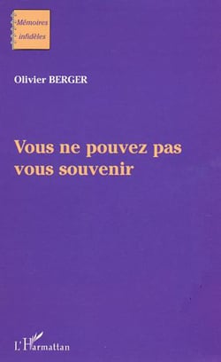 Vous ne pouvez pas vous souvenir