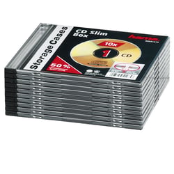 10 boîtiers CD simple slim
