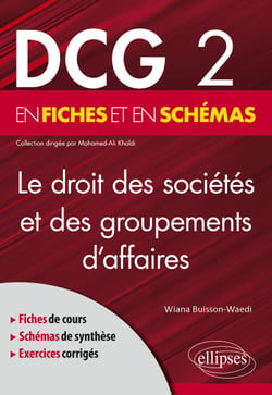 DCG 2 : le droit des sociétés et des groupements d'affaires en fiches et en schémas