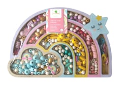 Coffret perles Bois Arc en ciel
