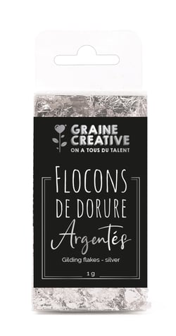 Flocons de feuille - Graine créative - Argent - 1g