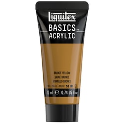 Tube de peinture acyrlique 22 ml Liquitex - Basics Acrylic - jaune bronze