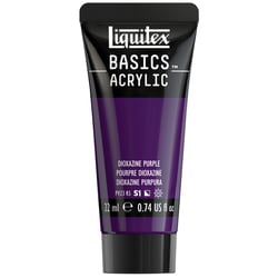 Tube de peinture acyrlique 22 ml Liquitex - Basics Acrylic - pourpre dioxazine